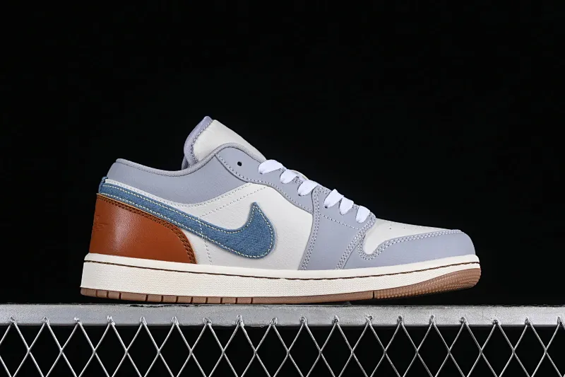 All categories Air Jordan Jordan series basketball shoes Air Jordan 1 Low Air Jordan 1 Low AJ1 Joe 1 contrast denim low-top cultural casual sneakers FZ5046-041